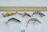 Lot of  5 Lazy Ike Lures