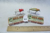 Pair of Heddon River Runts Spooks w/Boxes