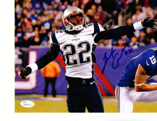 Justin Coleman New England Patriots Autographed 8x10 Photo w/JSA Wit coa