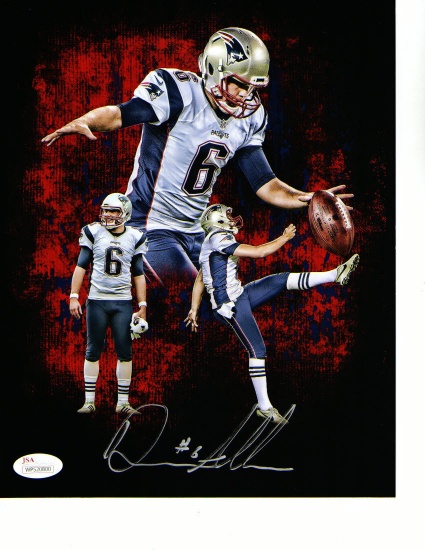 Ryan Allen New England Patriots Autographed 8x10 Photo collage w/JSA Wit coa