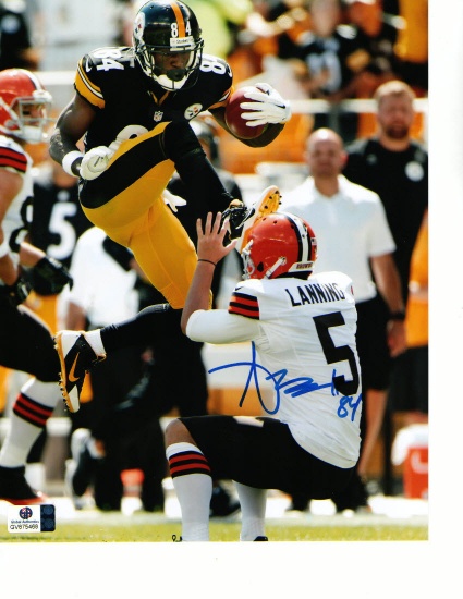 Antonio Brown Pittsburgh Steelers Autographed 8x10 Photo Stomp Pic w/GA coa