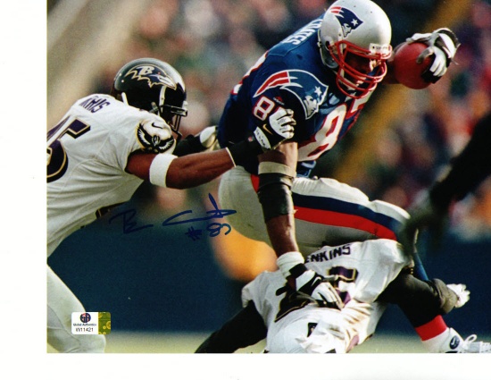 Ben Coates New England Patriots Autographed 8x10 Photo W/GA WIT COA