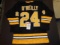 Terry O'Reilly Autographed Custom Boston Bruins Style Black Jersey w/JSA coa