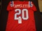 Gino Cappelletti Autographed Custom New England Patriots Style Throwback Red Jersey w/JSA coa