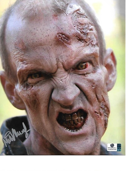 Mike Mundy The Walking Dead Autographed 8x10 Photo Portrait Pic w/GA coa