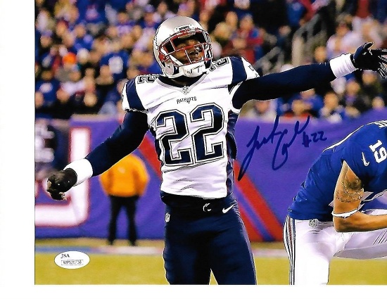 Justin Coleman New England Patriots Autographed 8x10 Photo w/JSA coa