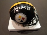 Antonio Brown Pittsburgh Steelers Autographed Mini Helmet w/GA coa