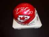 Kareem Hunt Kansas City Chiefs Autographed Mini Helmet w/GA coa