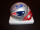 Julian Edelman New England Autographed Mini Helmet w/GA coa