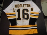 Rick Middleton Autographed Custom Boston Bruins Style White Jersey w/ JSA coa