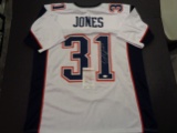 Jonathan Jones Autographed Custom New England Patriots Style White Jersey w/JSA coa