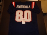 Danny Amendola Autographed Custom New England Patriots Color Rush Blue Jersey w/JSA coa