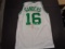 Tom Satch Sanders Autographed Custom Boston Celtics Style White Jersey w/ JSA W coa  1