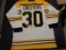 Gerry Cheevers Autographed Custom Boston Bruins Style White Jersey w/ JSA coa