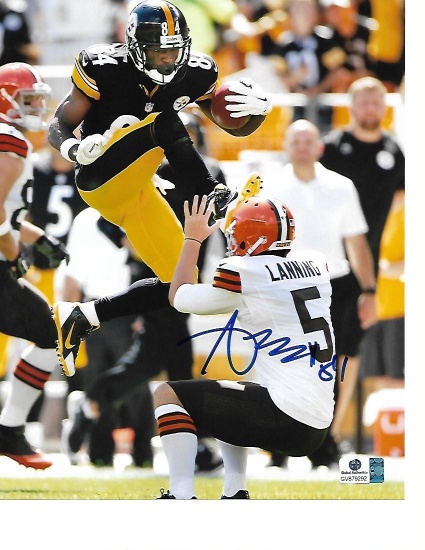 Antonio Brown Pittsburgh Steelers Autographed 8x10 Photo Stomp Pic w/GA coa