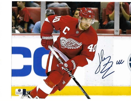 Henrik Zetterberg Detroit Red Wings Autographed 8x10 Photo Pic w/ GA coa