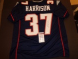 Rodney Harrison Autographed Custom New England Patriots Style Blue Jersey w/JSA W coa 1