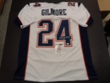 Stephon Gilmore Autographed Custom New England Patriots Style White Jersey w/JSA W coa
