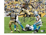 Le'veon Bell Pittsburgh Steelers Autographed 8x10 Photo Bee  w/GA coa