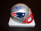Julian Edelman New England Autographed Mini Helmet w/GA coa
