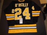 Terry O'Reilly Autographed Custom Boston Bruins Style Black Jersey w/JSA coa