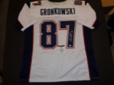 Rob Gronkowski Autographed Custom New England Patriots Style White Jersey w/GA coa