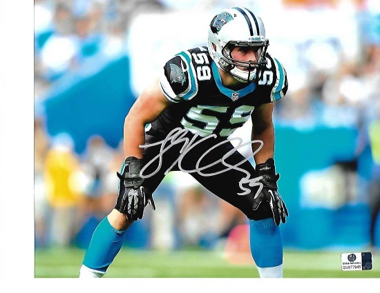 Luke Kuechly Carolina Panthers Autographed 8x10 Photo Ready Pic w/GA coa