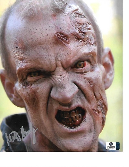 Mike Mundy The Walking Dead Autographed 8x10 Photo Portrait Pic w/GA coa