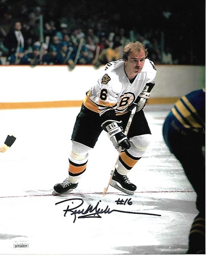 Rick Middleton Boston Bruins Autographed 8x10 Photo w/JSA W coa