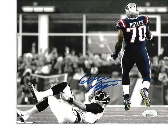 Adam Butler New England Patriots Autographed 8x10 Spotlite Photo w/JSA Witnessed coa