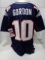 Josh Gordon New England Patriots Autographed Custom Home Blue Style Jersey w/JSA W coa