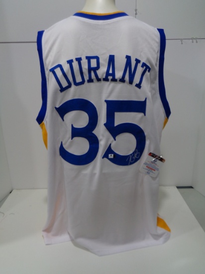 Kevin Durant Golden State Warriors Autographed Custom Home White Style Jersey w/GA coa