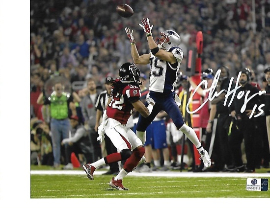 Chris Hogan New England Patriots Autographed 8x10 SB LI Photo w/GA coa