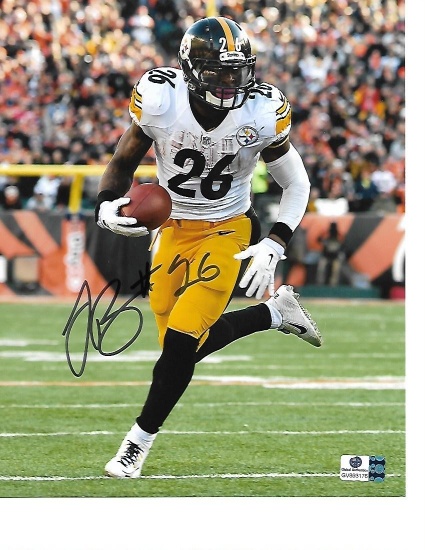 Le'Veon Bell Pittsburgh Steelers Autographed 8x10 Running Photo w/GA coa