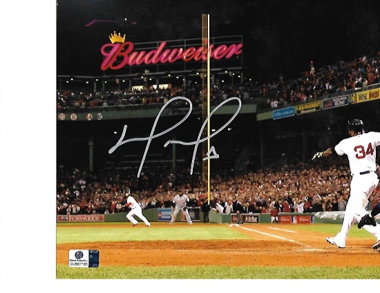David Ortiz Boston Red Sox Autographed 8x10 BUDWEISER Photo w/GA coa