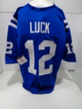 Andrew Luck Indianapolis Colts Autographed Custom Home Blue Style Jersey w/GA coa