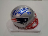 Rob Gronkowski New England Patriots Autographed Riddell Mini Helmet w/GA coa