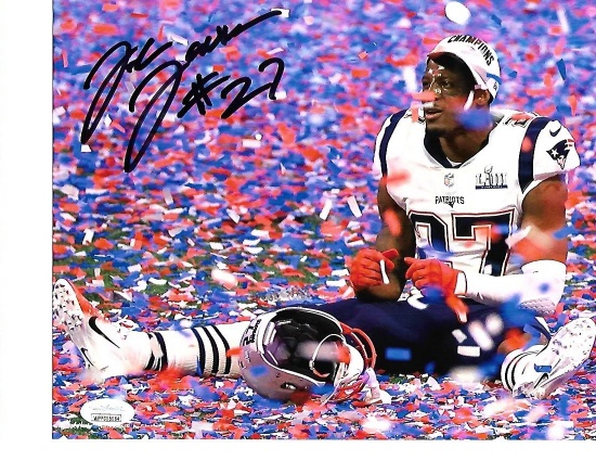 J.C. Jackson New England Patriots Autographed 8x10 SB LIII Celebration Photo w/JSA Witnessed coa