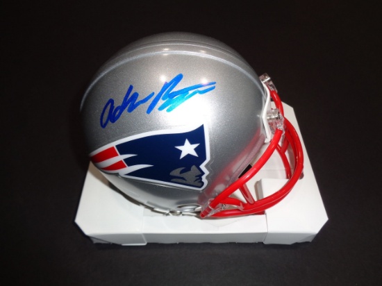 Adam Butler New England Patriots Autographed Riddell Mini Helmet w/JSA W coa