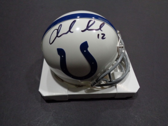 Andrew Luck Indanapolis Colts Autographed Riddell Mini Helmet w/GA coa