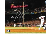 David Ortiz Boston Red Sox Autographed 8x10 Budweiser Photo w/GA coa - 1