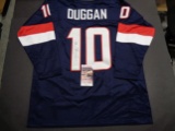 Meghan Duggan USA Womans Hockey Team Autographed Custom Blue Jersey  w/JSA W coa