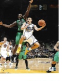 Stephen Curry Golden State Warriors Autographed 8x10 Layup vs Celtics Photo w/GA coa - 21