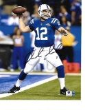 Andrew Luck Indanapolis Colts Autographed 8x10 Passing Photo w/GA coa