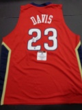 Anthony Davis New Orleans Pelicans Autographed Custom Home Red Style Jersey w/GA coa