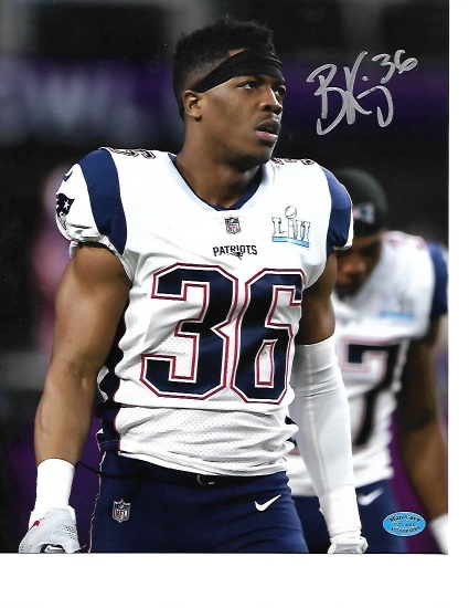 Brandon King New England Patriots Autographed 8x10 SB LIII Photo w/ManCave Autographs coa