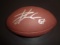 Travis Kelce Kansas City Chiefs Autographed Wilson Football w/GA coa