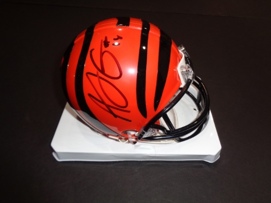 A.J. Green Cincinnatti Bengals Autographed Riddell Mini Helmet w/GA coa