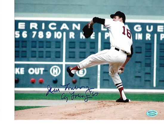 Jim Lonborg Boston Red Sox Autographed 8x10 67 WS Photo w/ManCave Autographs coa