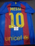 Lionel Messi Barcelona Autographed Custom 2016-17 Home Style Jersey w/GA coa